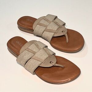 Vaneli Women's Beige and Brown Sandals